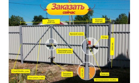 МОНТАЖ КАЛИТОК І ВОРОТ